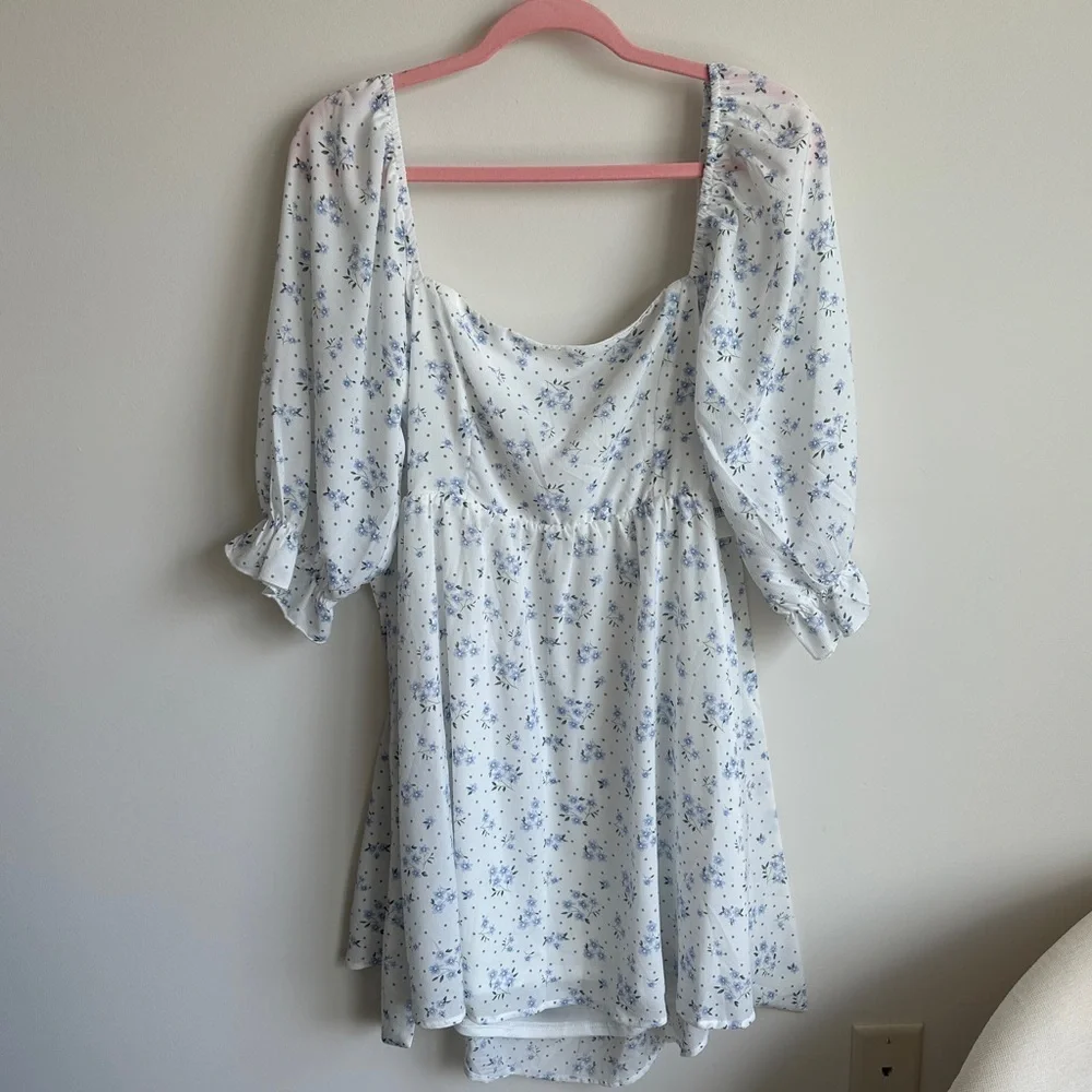 New with tags altard state Erika floral dress with bow tie back